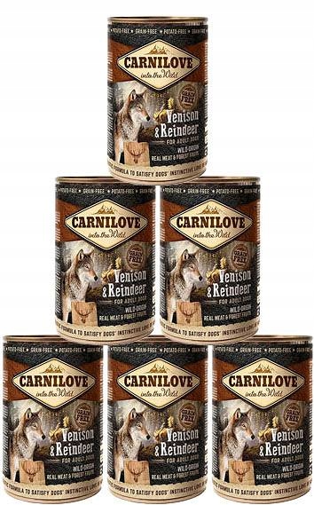 Carnilove Adult Venison & Reindeer Karma z dziczyzną i reniferem 6x400g