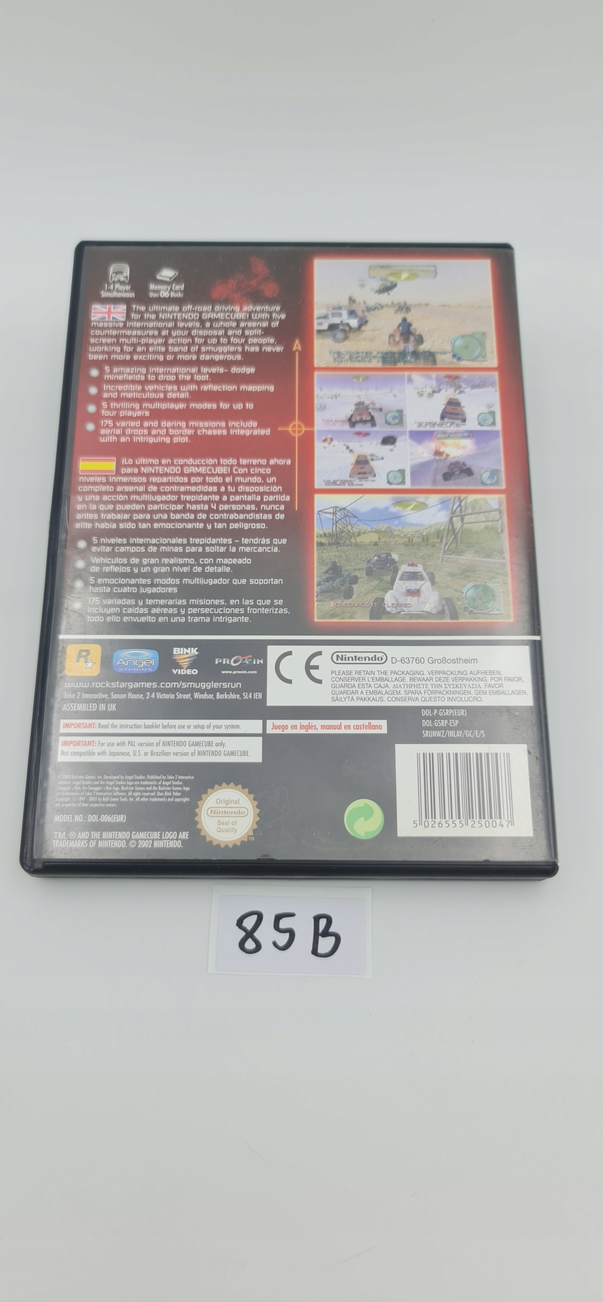 NINTENDO GAMECUBE SMUGGLER'S RUN WARZONES Producent Nintendo