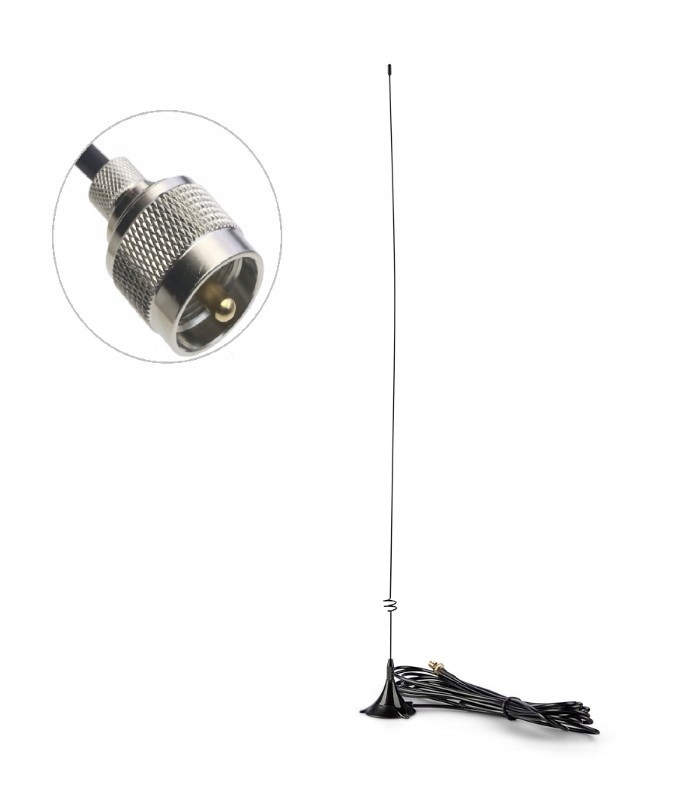 Moonraker MRM-100P dyskretna antena Vhf Uhf 144/430MHz długość 55cm UC-1