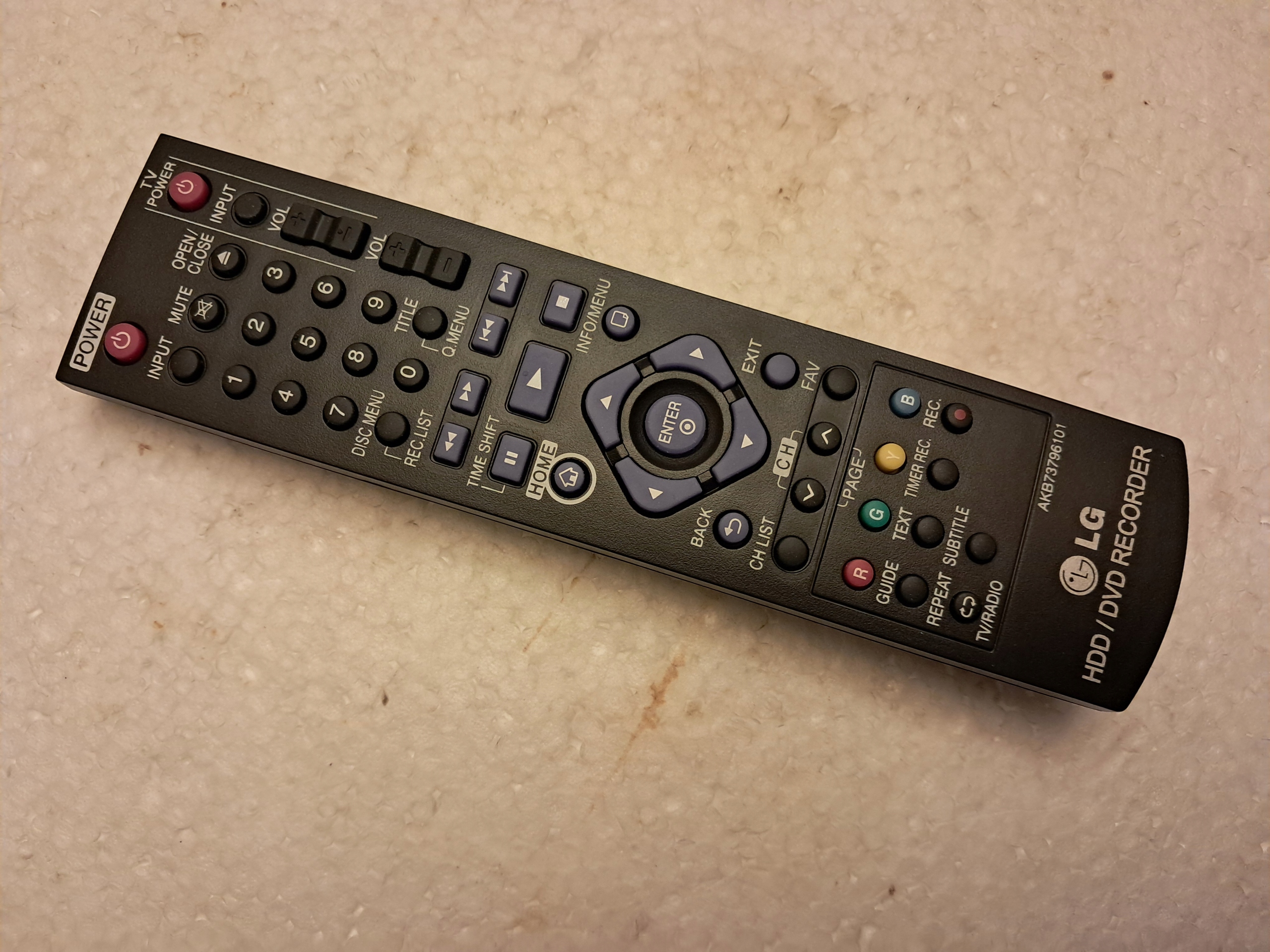 Dálkový Ovladač Lg AKB73796101 Hdd DVD Recorder