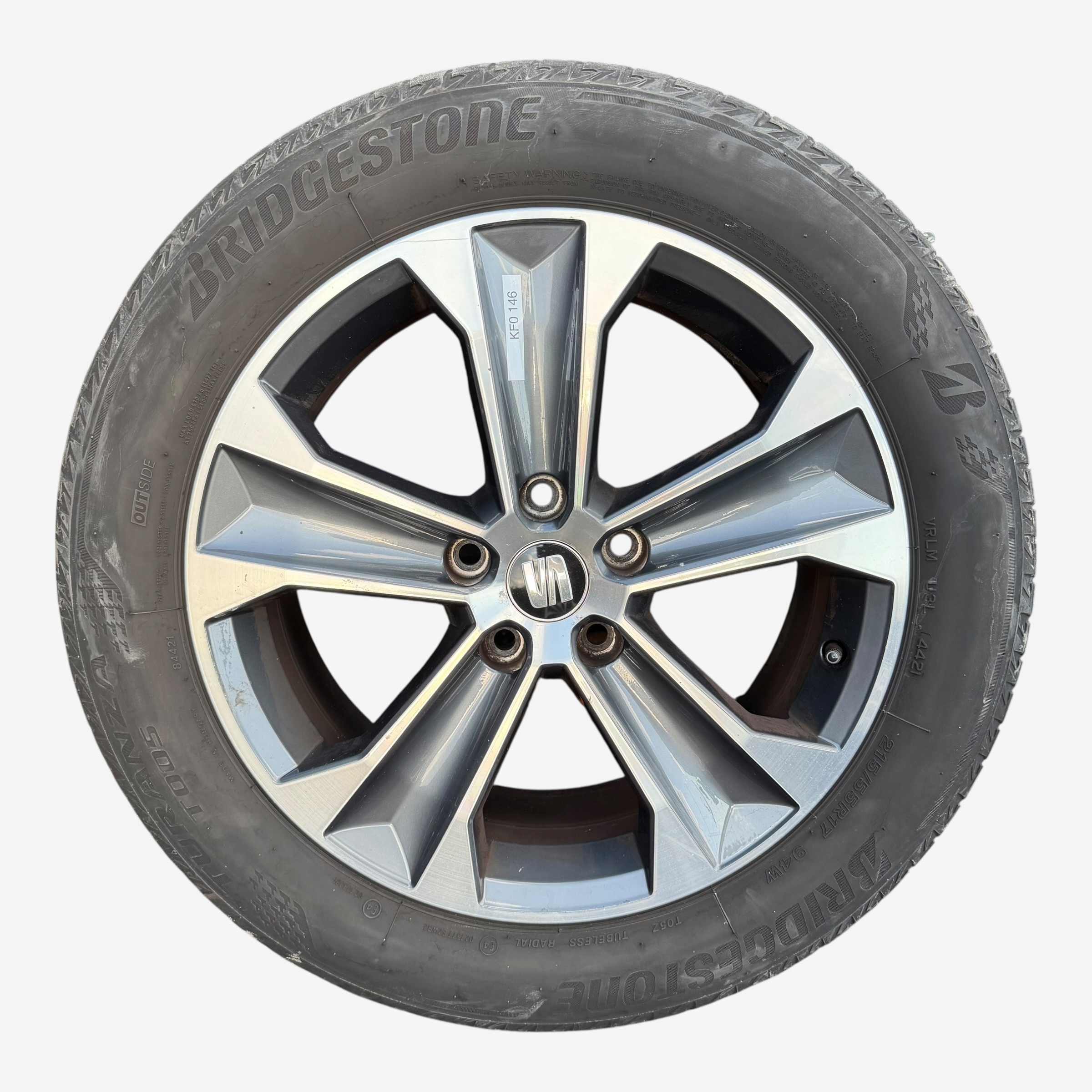 discs wheels tyres SEAT ATECA BRIDGESTONE 215/55/17" 5MM summer