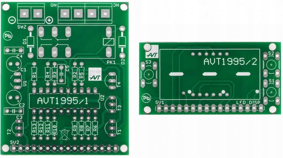 Precyzyjny timer 1 sek....99 min. AVT1995 PCB+ uP