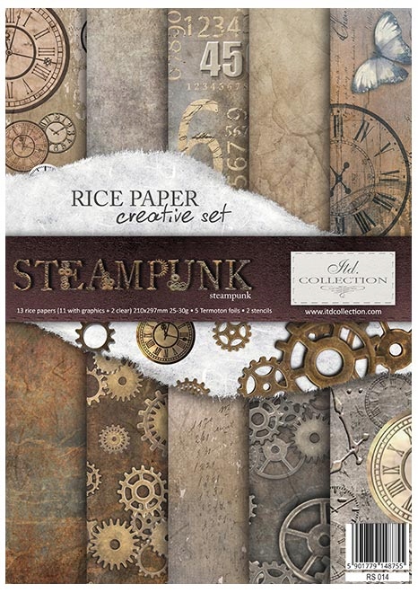 Rýžový papír kreativní sada RS014 Steampunk
