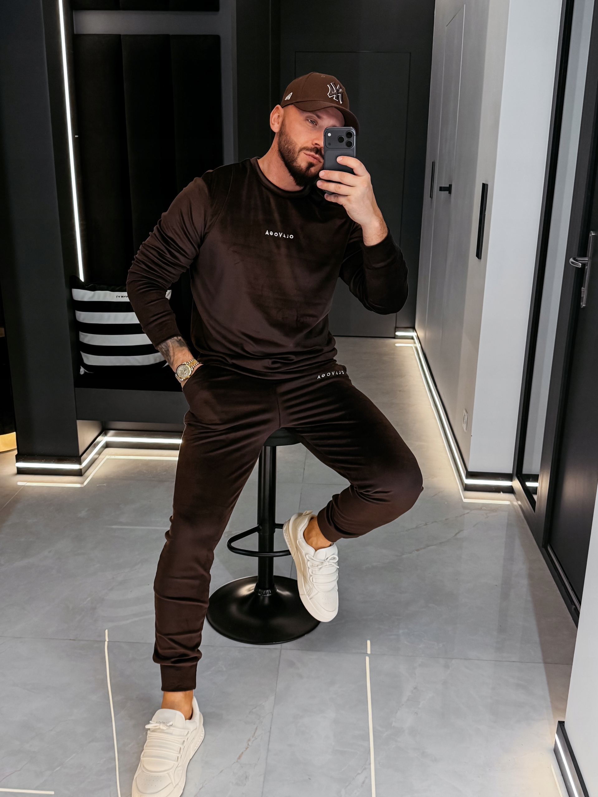 Pánský Legacy Komplet Olavoga Čokoládový M