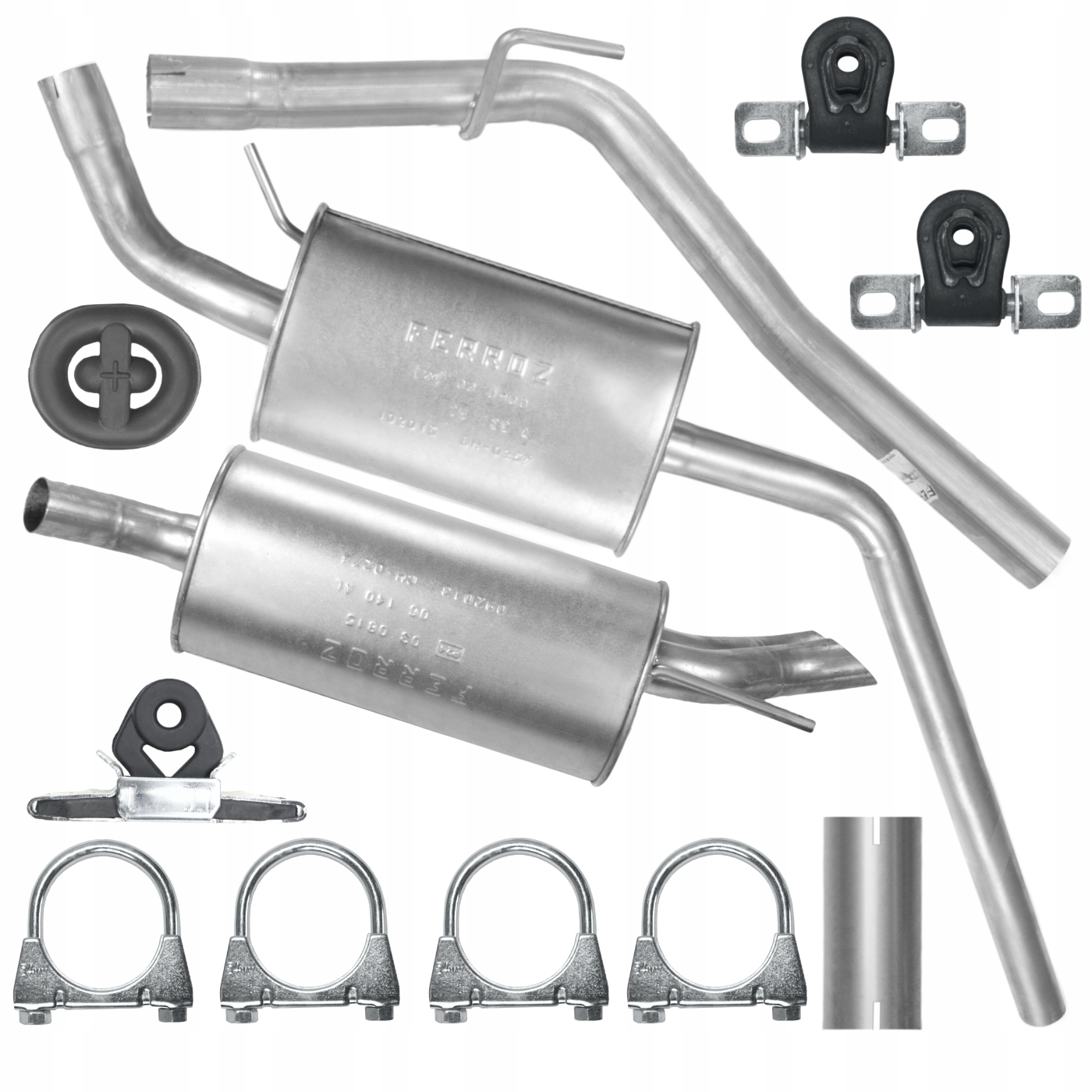 Комплект глушителя VW T4 96-03 1.9 2.4 D автобус SWB и LWB