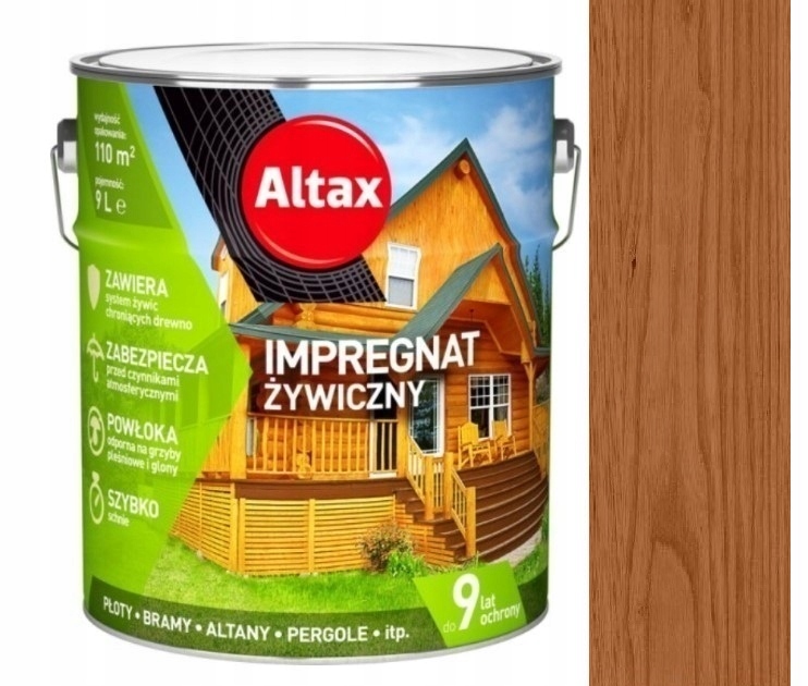 Altax Pryskyřičný Impregnát Na Dřevo 9 L Mahagon