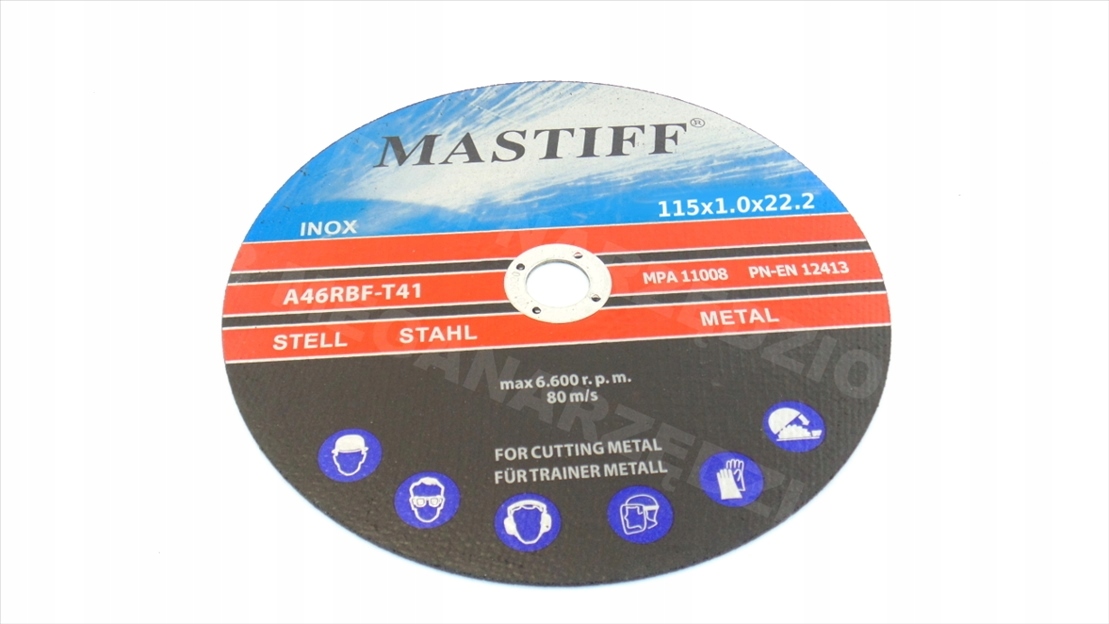 TARCZE DO CIĘCIA METALU TARCZA 115x1 100szt INOX Marka Mastiff