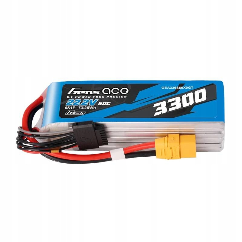 Gens Ace G-Tech Batéria Lipo Li-Poly 3300 mAh 22.2V 60C 6S1P XT90