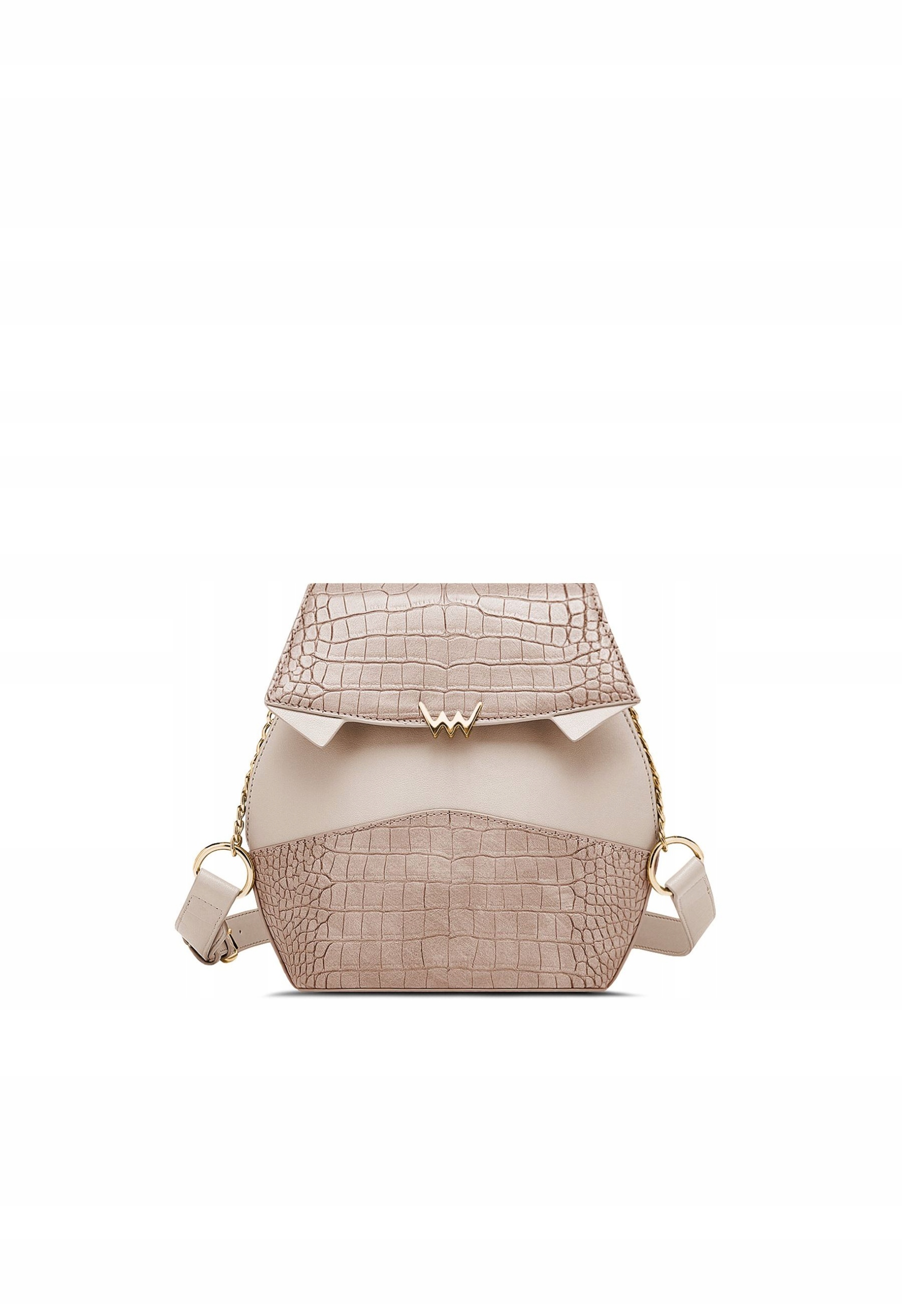 Crossbody kabelka Vuch Selena béžová koženka elegantní 22 cm