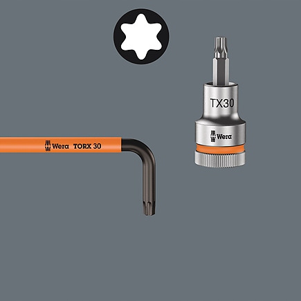 KLUCZE TRZPIENIOWE TORX TX XL MULTIC TX8 TX40 WERA Producent code 05024480001
