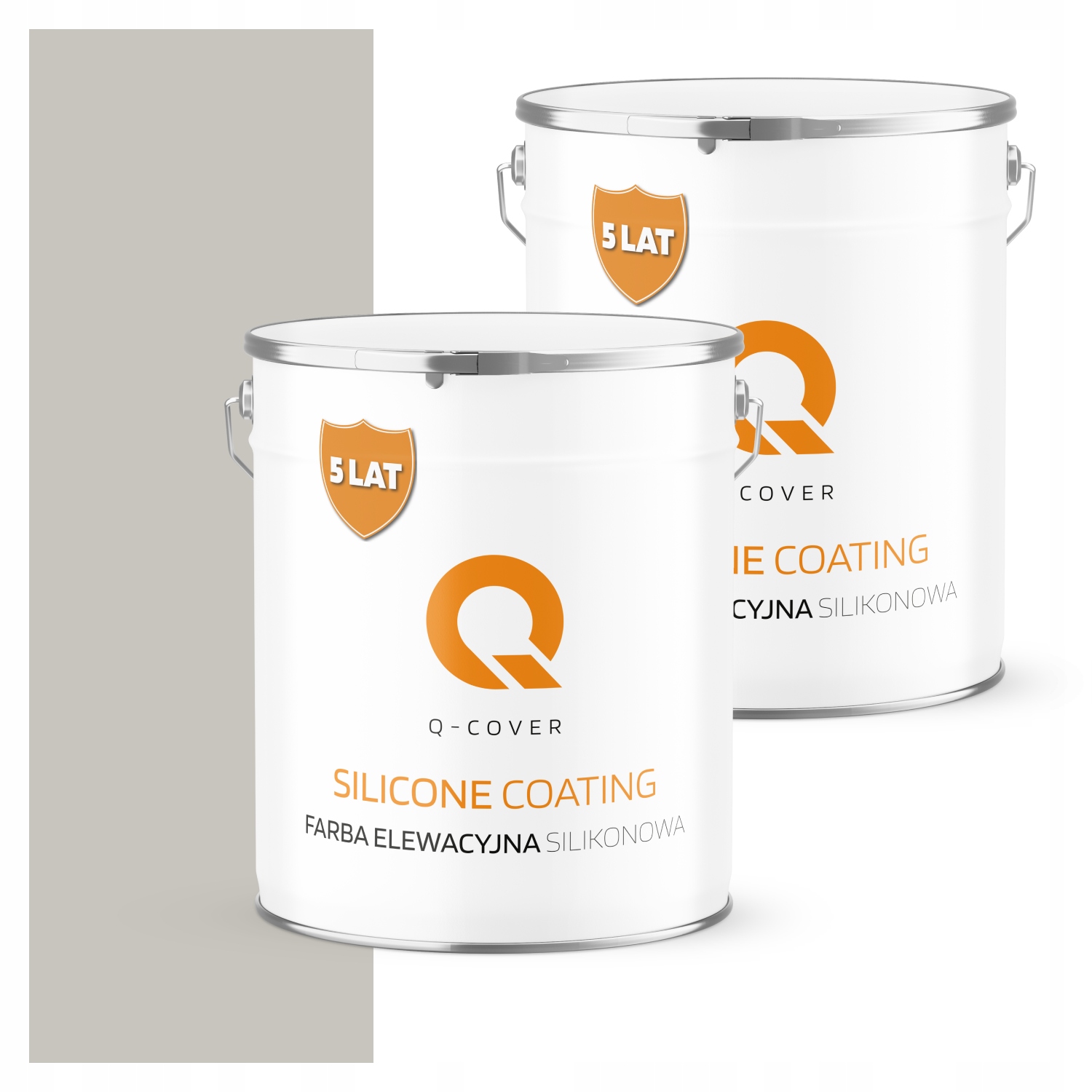 Fasádna farba Fasádová 5L Silikónová Uv Farba Šedá Popolavá