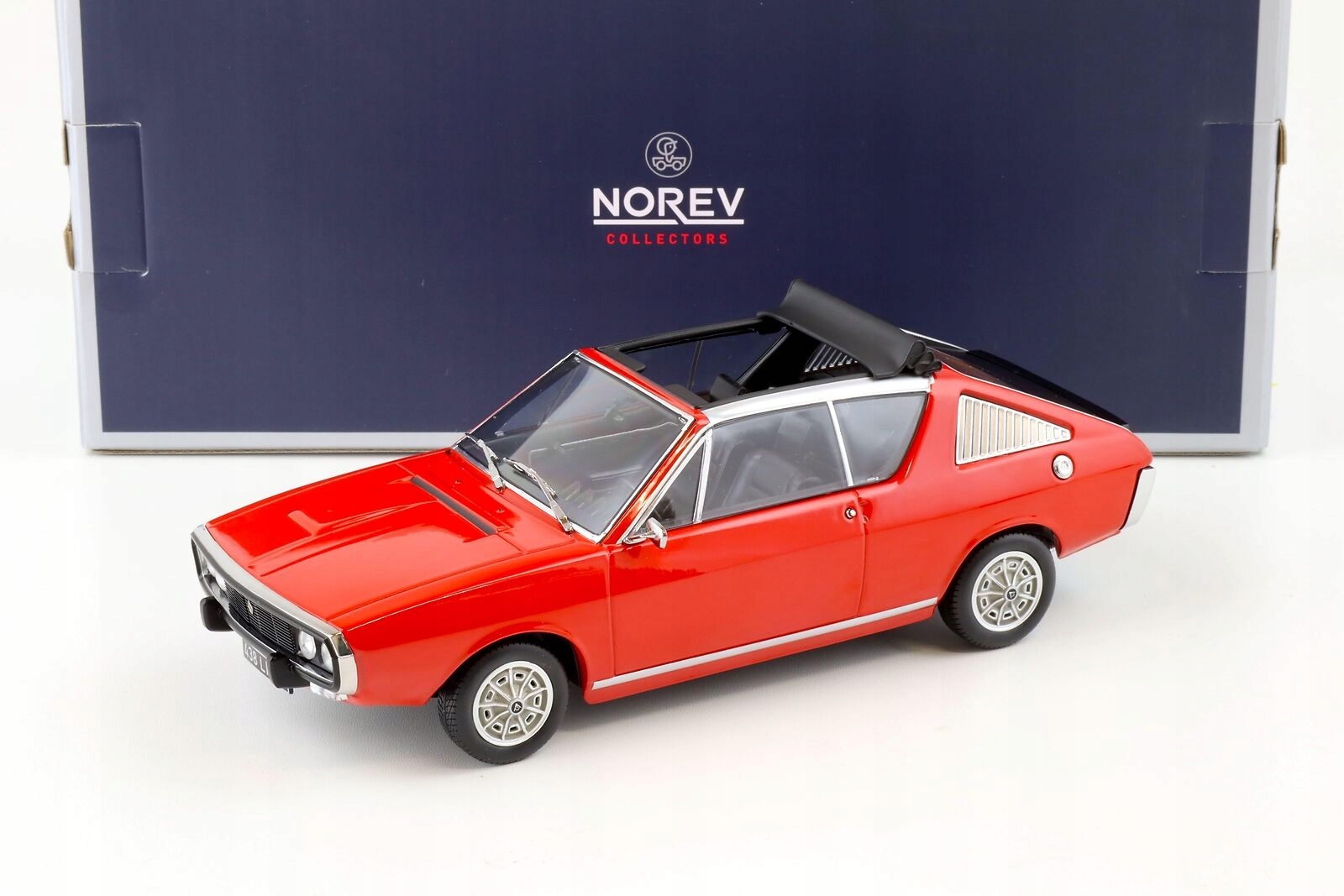 Norev Renault 17 Gordini s otevřenou střechou 1975 Červená 1:18
