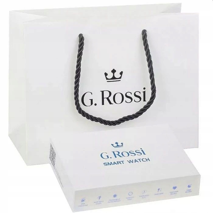 NOWY SMARTWATCH G.ROSSI IP68 KALORIE KROKI ZESTAW Lokalizator GPS nie