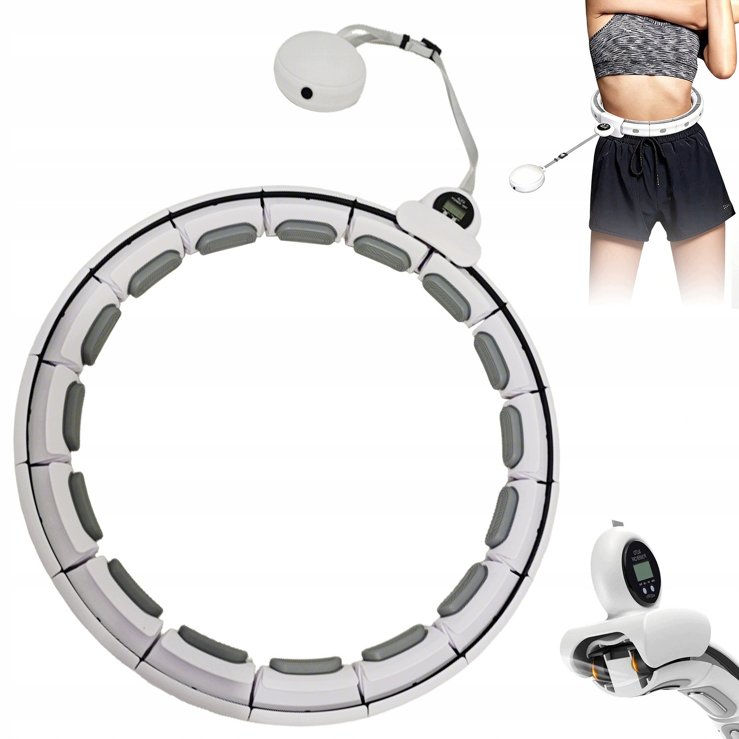 Hula Hoop Inteligentní Počítadlo Spalování Tuků 16 Segmentů Regulovatelné