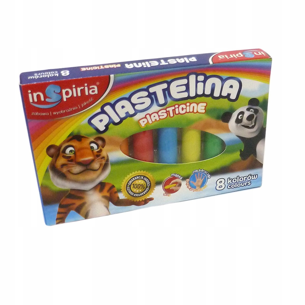 plastelina 8 kolorów INSPIRIA | 3804 — 2