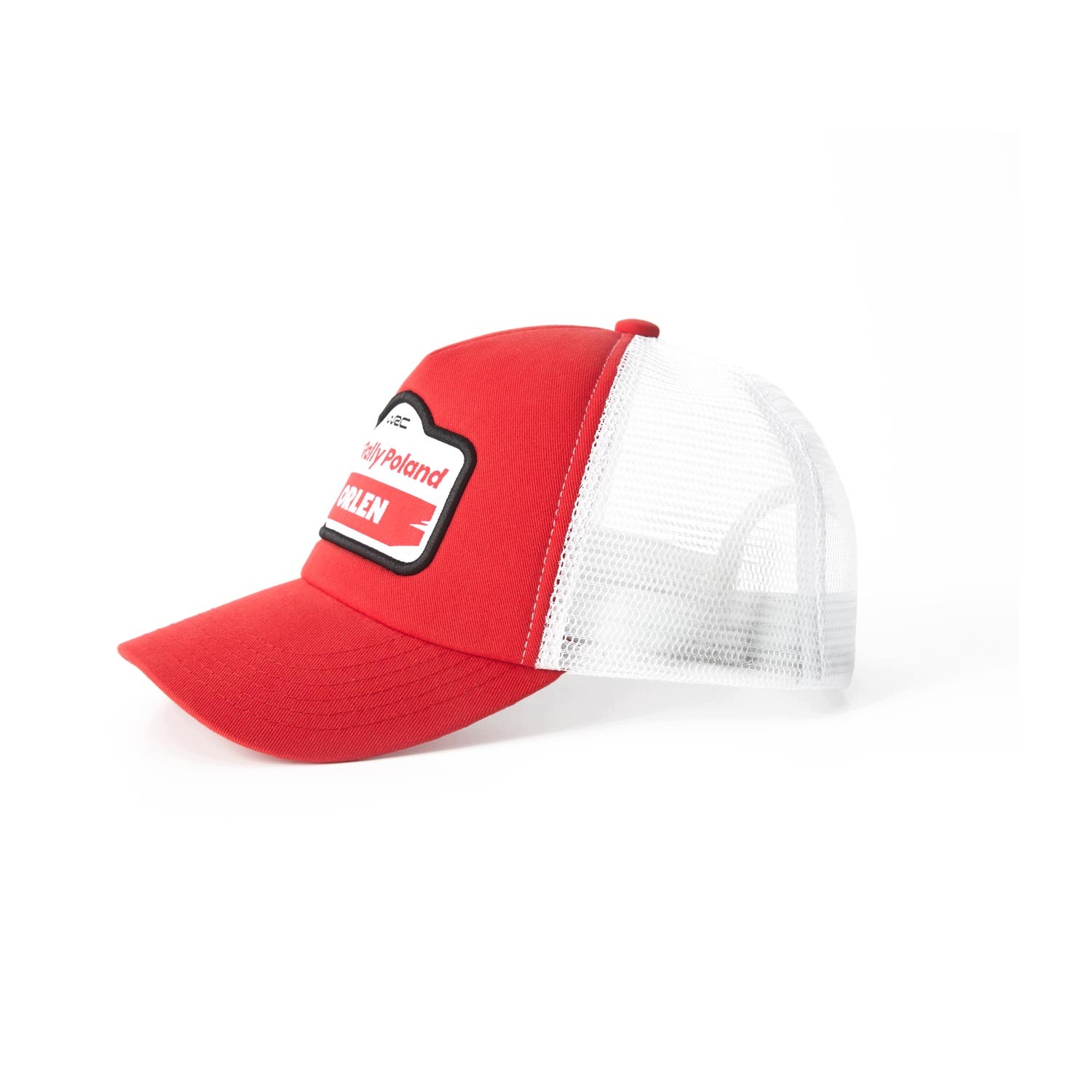 Czapka z daszkiem dziecięca Trucker Rally Poland Wrc czerwona