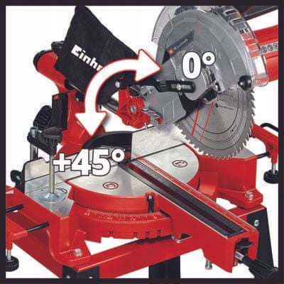 EINHELL PIŁA UKOŚNICA UKOŚNA TC-SM 2531/2 STÓŁ ROBOCZY WARSZTATOWY 1900W Zawiera baterie nie