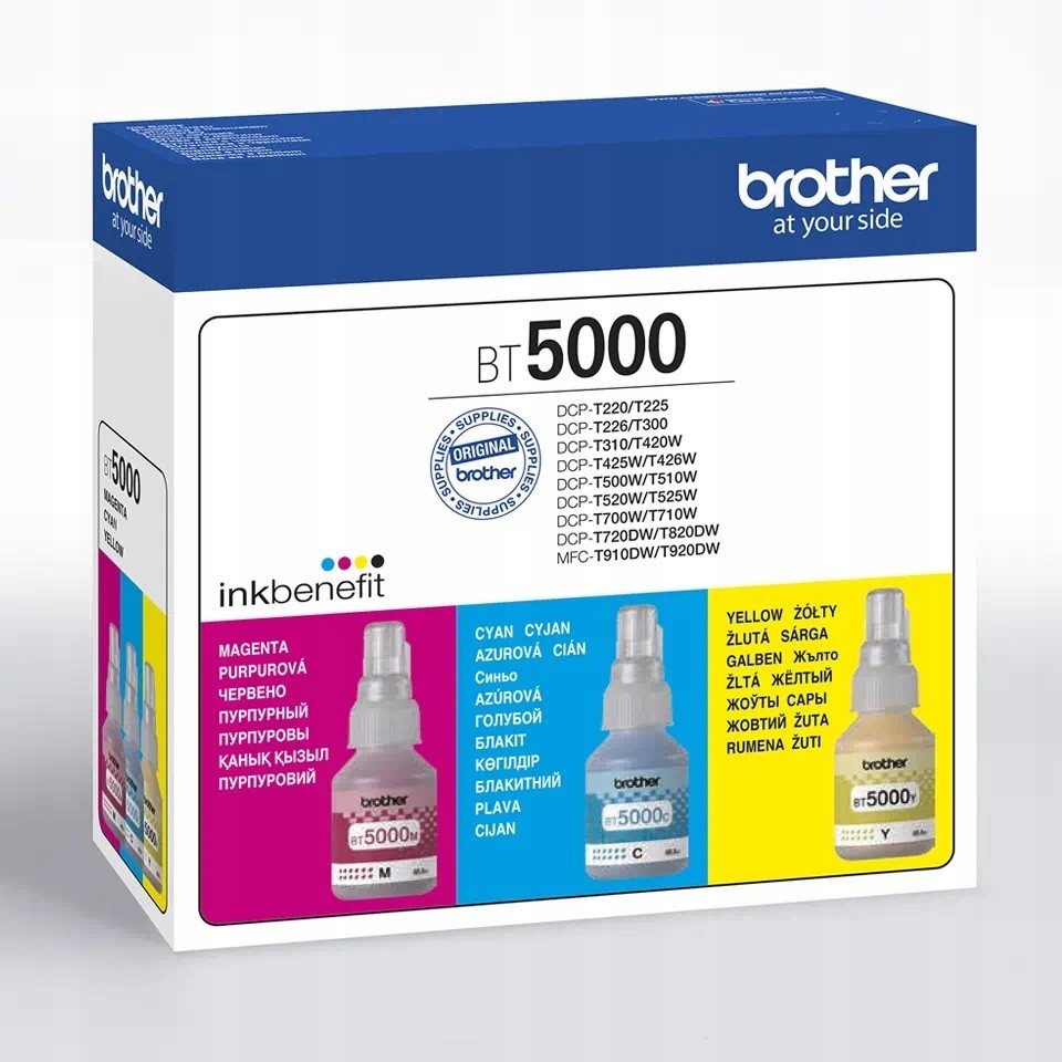 

3x Tusz Brother BT-5000 magenta cyan yellow 3 kol