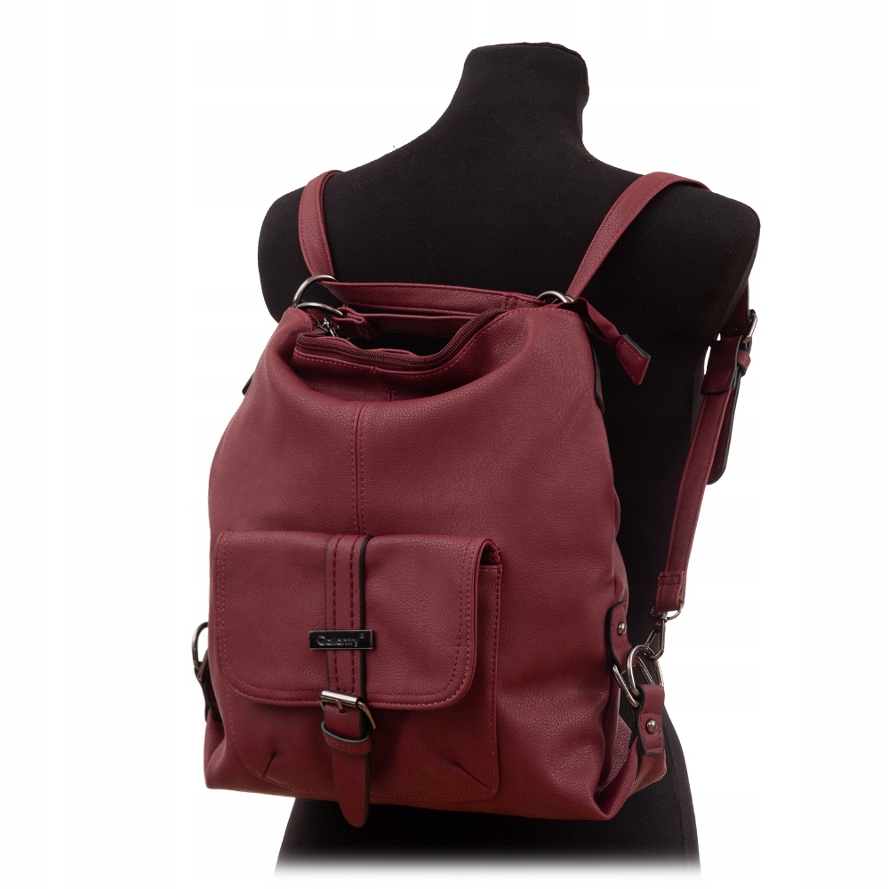 SZARA TOREBKA DAMSKA PLECAK 2w1 WOREK TORBA POPIEL SHOPPER Gallantry Paris Płeć kobieta