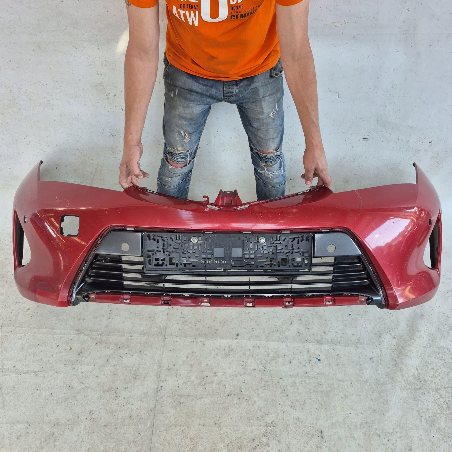 TOYOTA AURIS II 2 12-15 bumper front front PDC