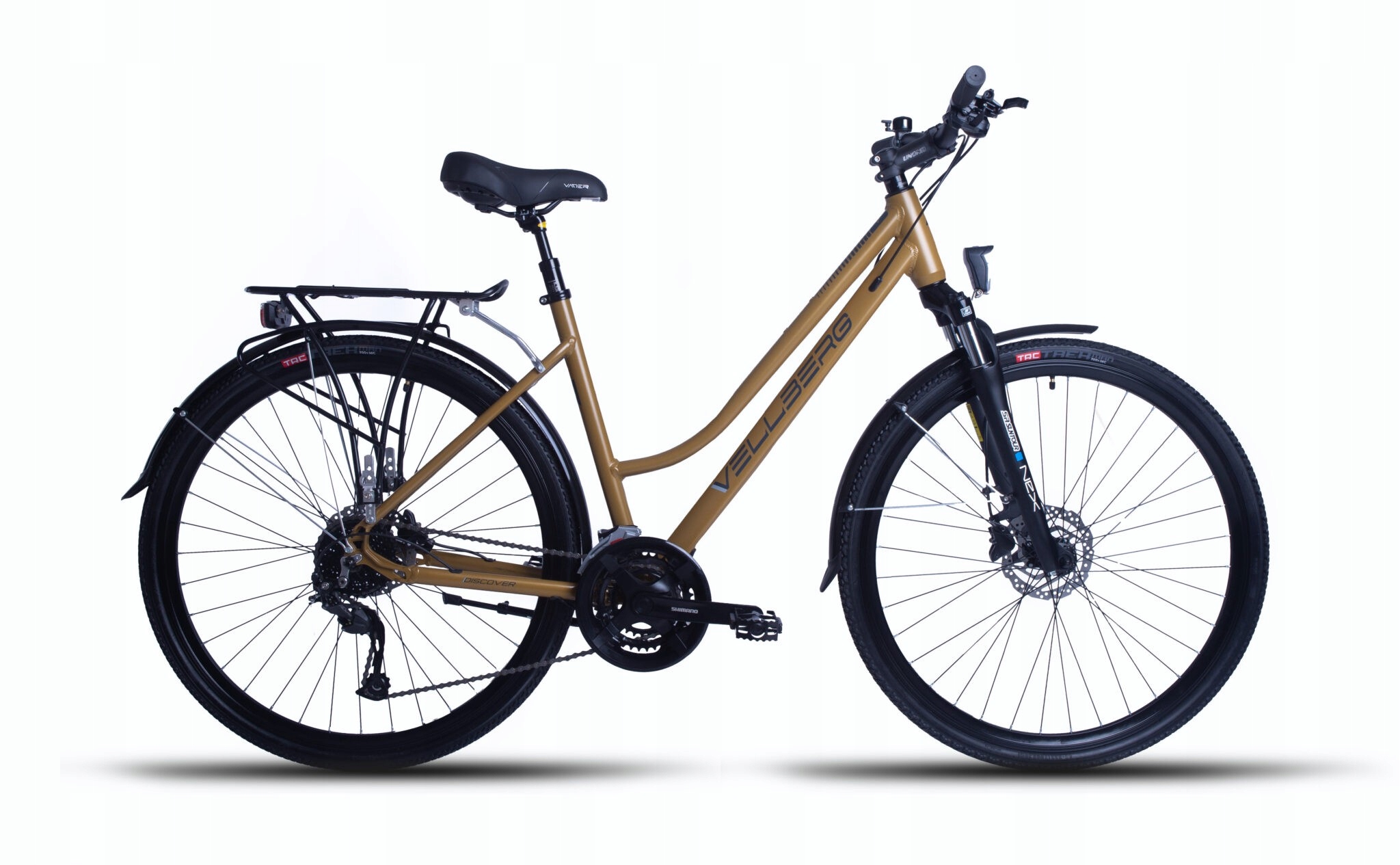 Rower damski 28 Vellberg Discover 2.0 V1 Disc 3x8 500 20" Złoty