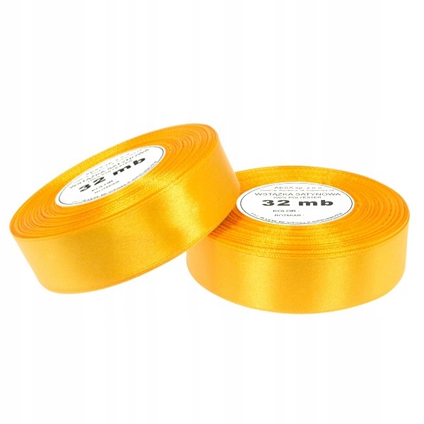 

Wstążki wstążka tasiemka satynowa c.żółta 25mm