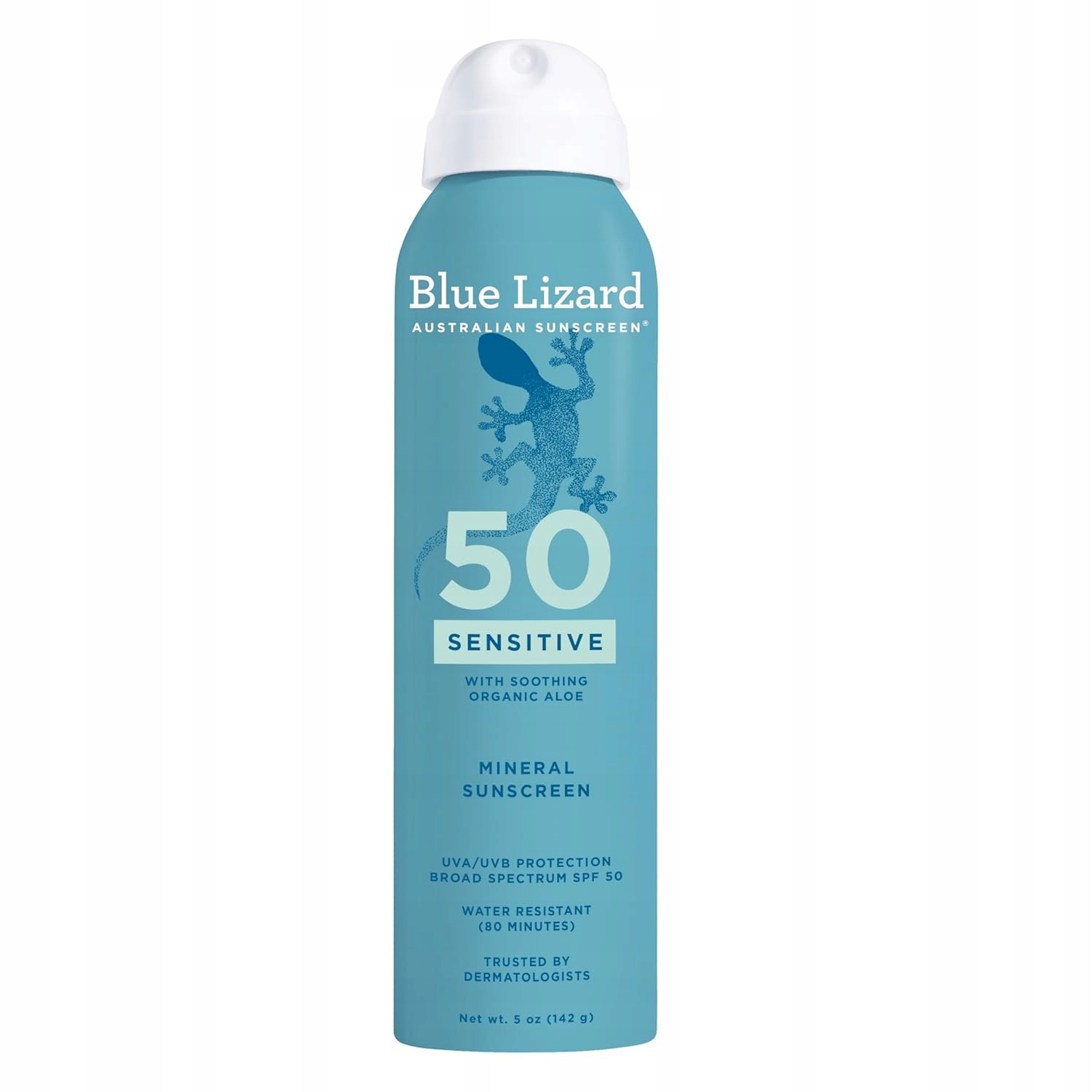 Blue Lizard Sensitive Mineral Spf 50 minerální filtr ve spreji pro citlivou pokožku