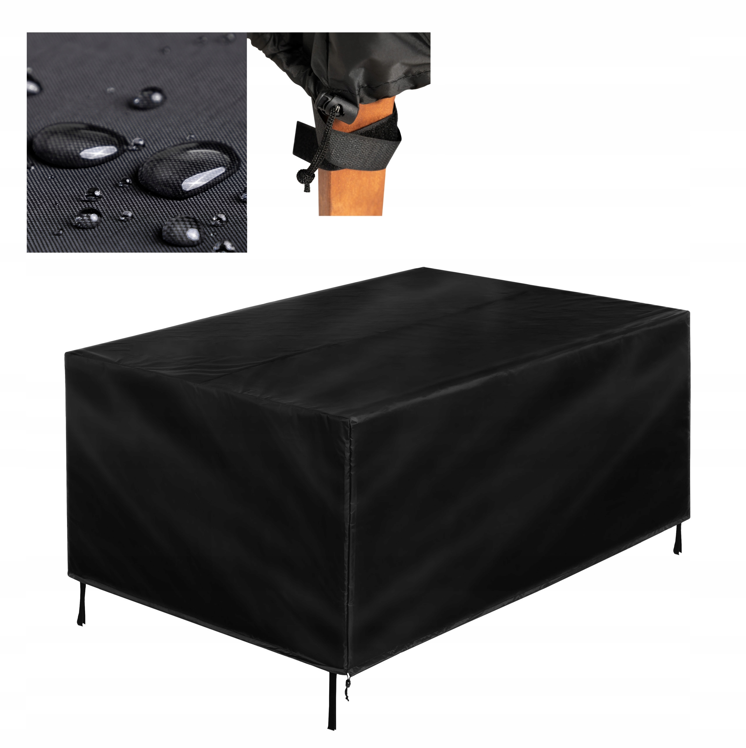 Obal na zahradní nábytek, židle a stůl, voděodolná plachta 180 x 120 cm