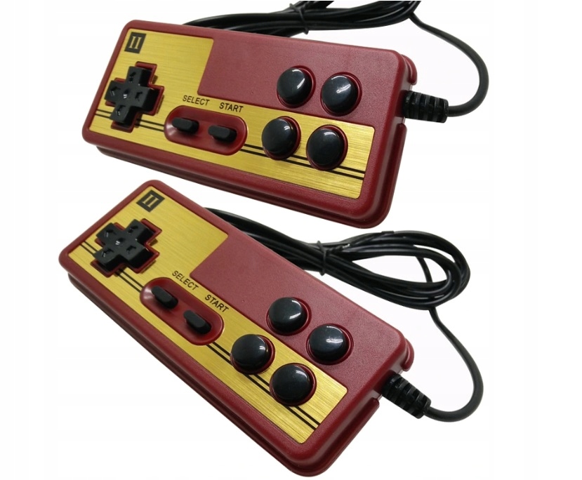 

2 Pady 9 pin Pegasus retro Famicom długi kabel