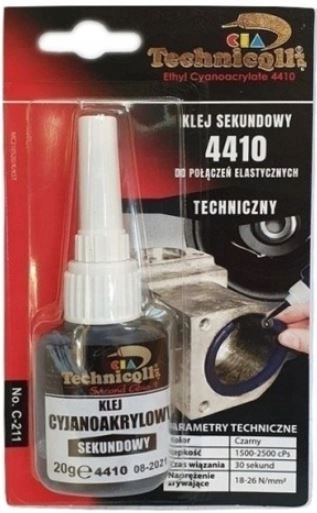 Technicqll Klej sekundowy elastyczny 4410 20g