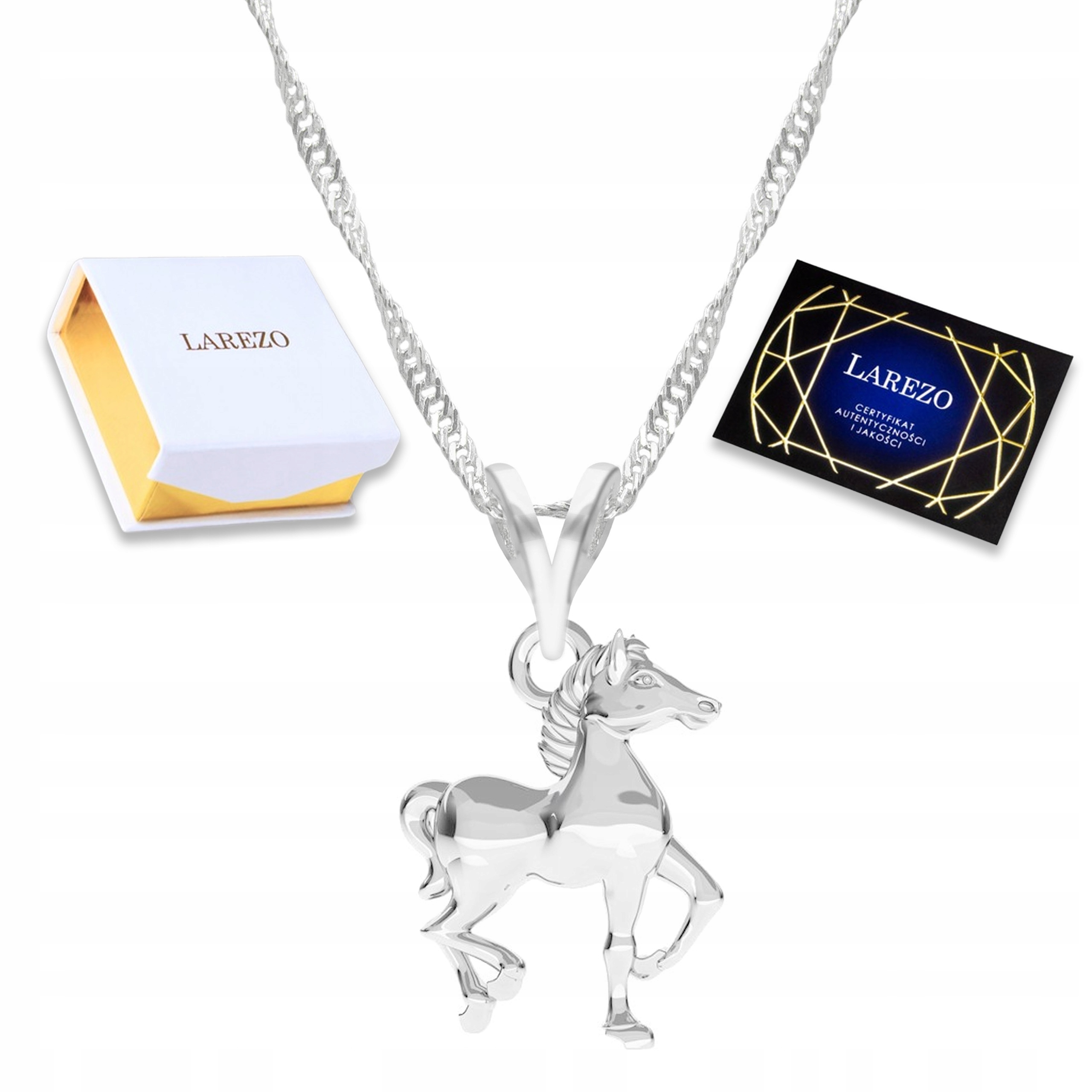 Náhrdelník Stříbrný kůň Koník Zvíře Láska ke koním Stříbro 925