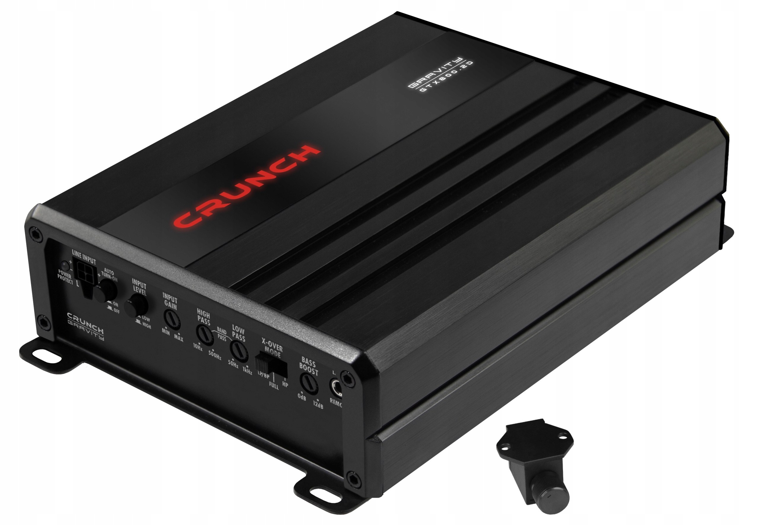 2-kanálový automobilový zosilňovač triedy D ovládač Crunch GTX800.2D