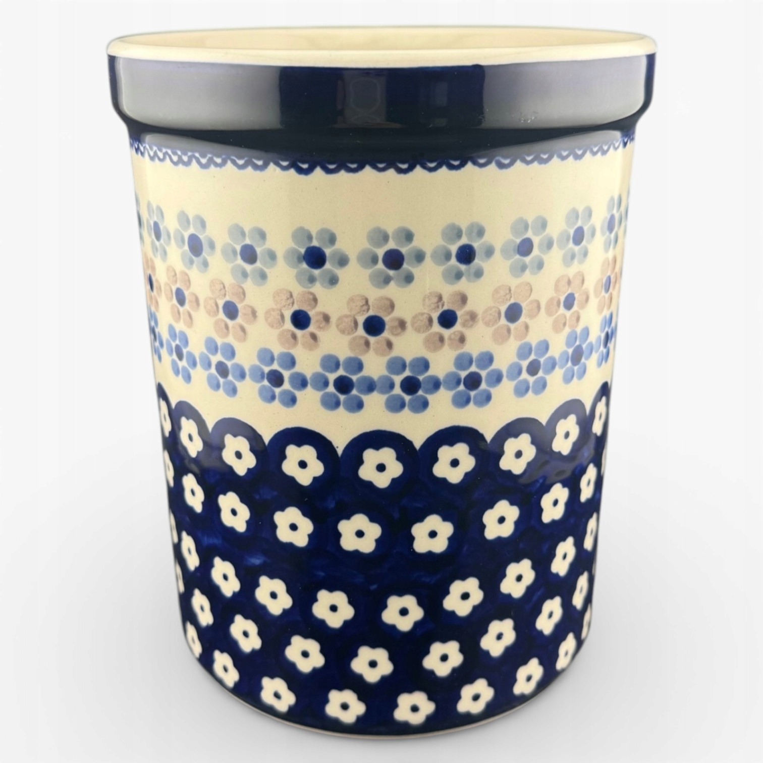 Pojemnik na łyżki Kwiatki dek. EO37 Ceramika Bolesławiec