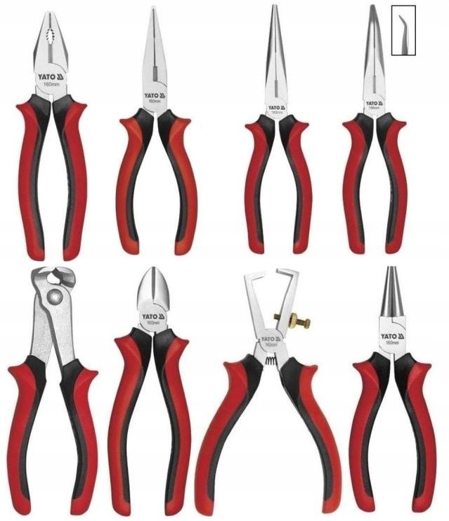 

Zestaw Szczypiec 200mm 8 Sztuk Yato Szczypce XXL