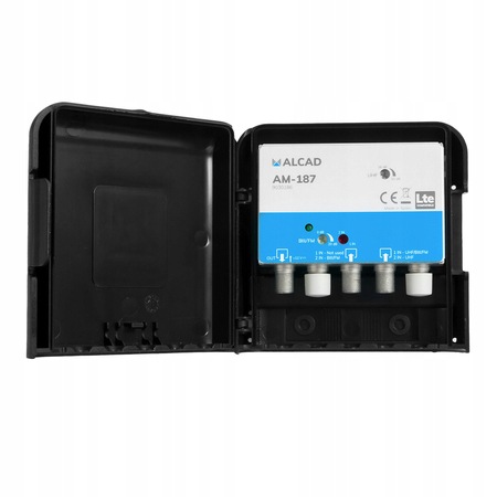 Alcad wzmacniacz masztowy AM-187 12V 32dB Uhf+vhf