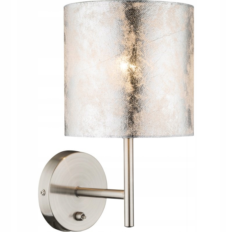 Nástěnné svítidlo Amy I stříbrné saténové 1xE14 40W Globo Lighting