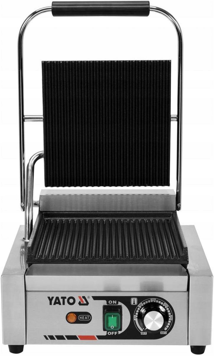 Elektrický Kontaktní Gril Rýhovaný 32 CM 1800 W Yato YG-04555