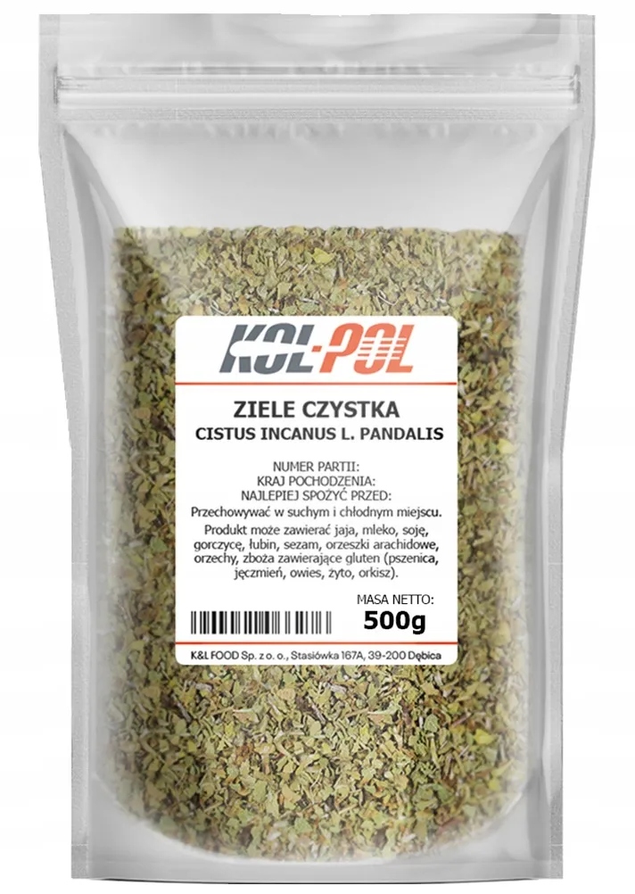 Levně Sušený Čistič 500 g Cistus Incanus bylina čistka čaj kvalita Kol-Pol