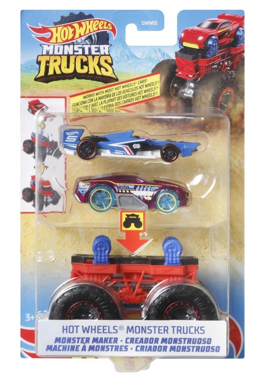 

Hot Wheels Monster Trucks Maker Autka Zestaw HDV01