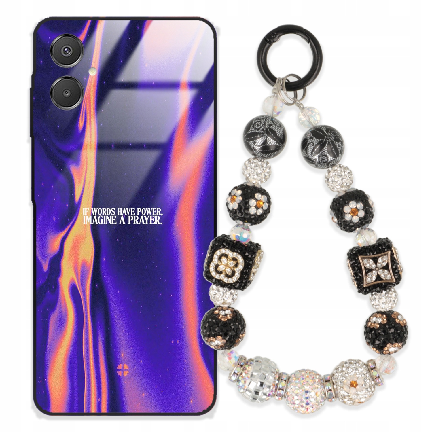 Puzdro Na Samsung A07 Case Glass Kľúčenka Elegantné Prémiové Dizajnové Puzdro