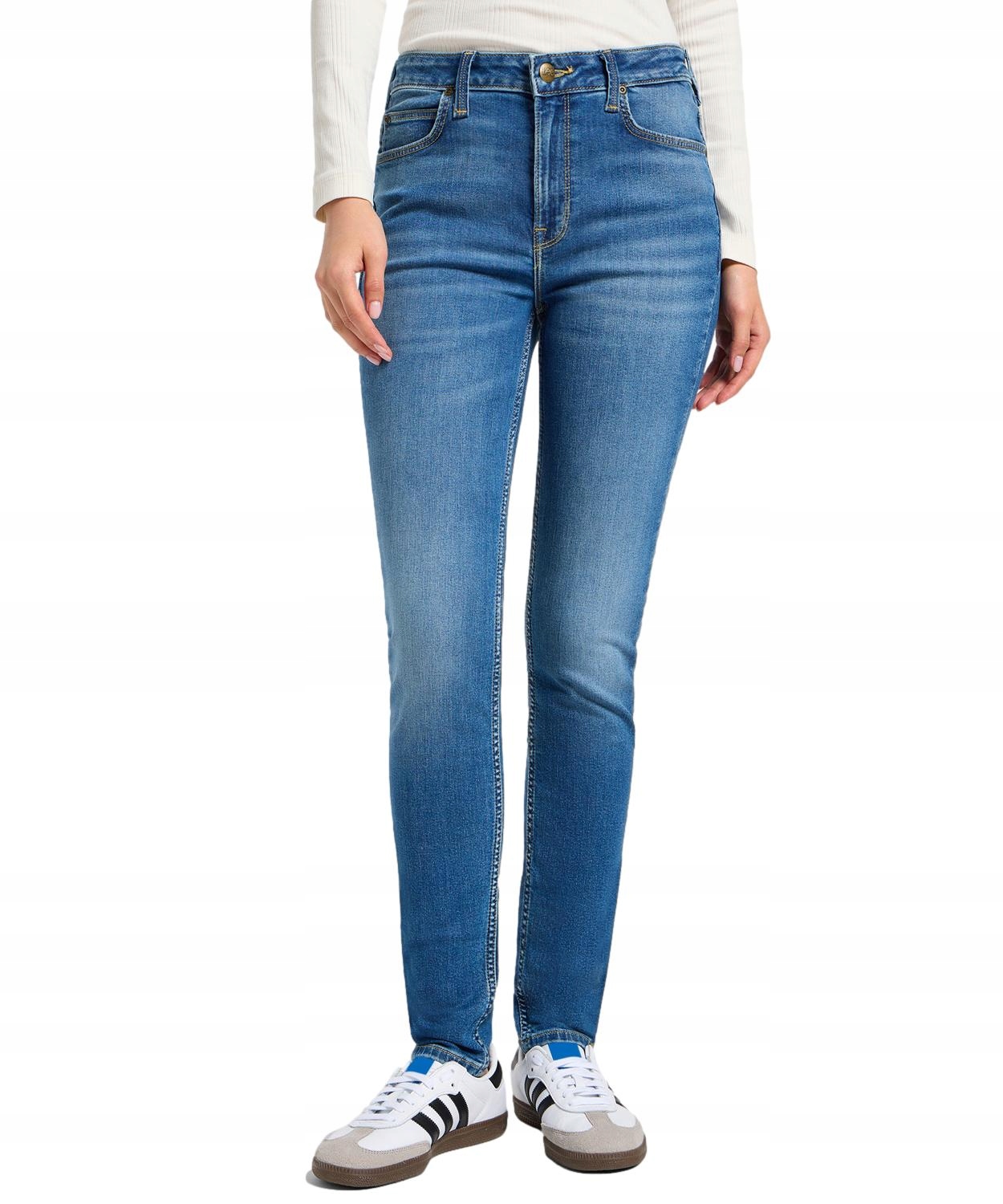 Džíny Lee Scarlett High 112355545 Mid Destiny W 28 L 29