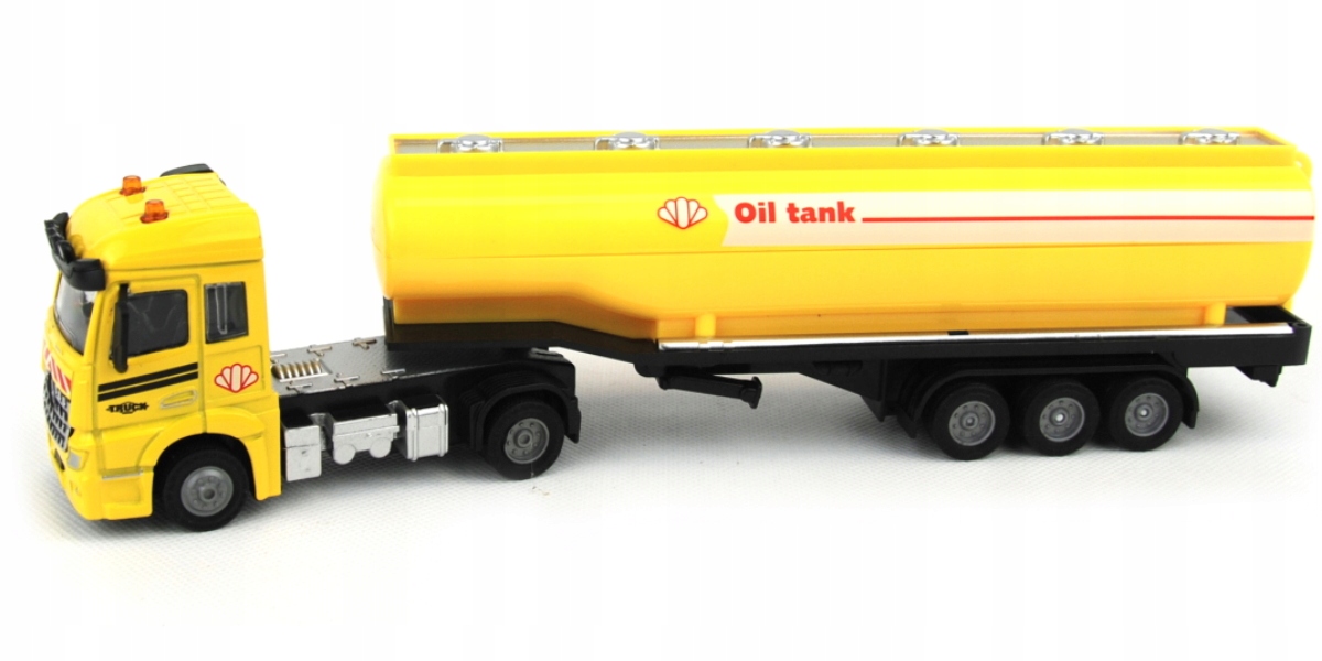CIĘŻARÓWKA TIR METAL CYSTERNA 1:43 NAPĘD 2 KOLORY Model Ciężarówka