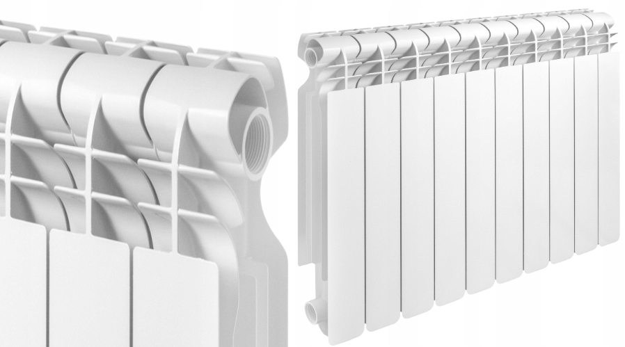 Aluminiový Ohrievač Biely 500x800 mm 10 Rebier