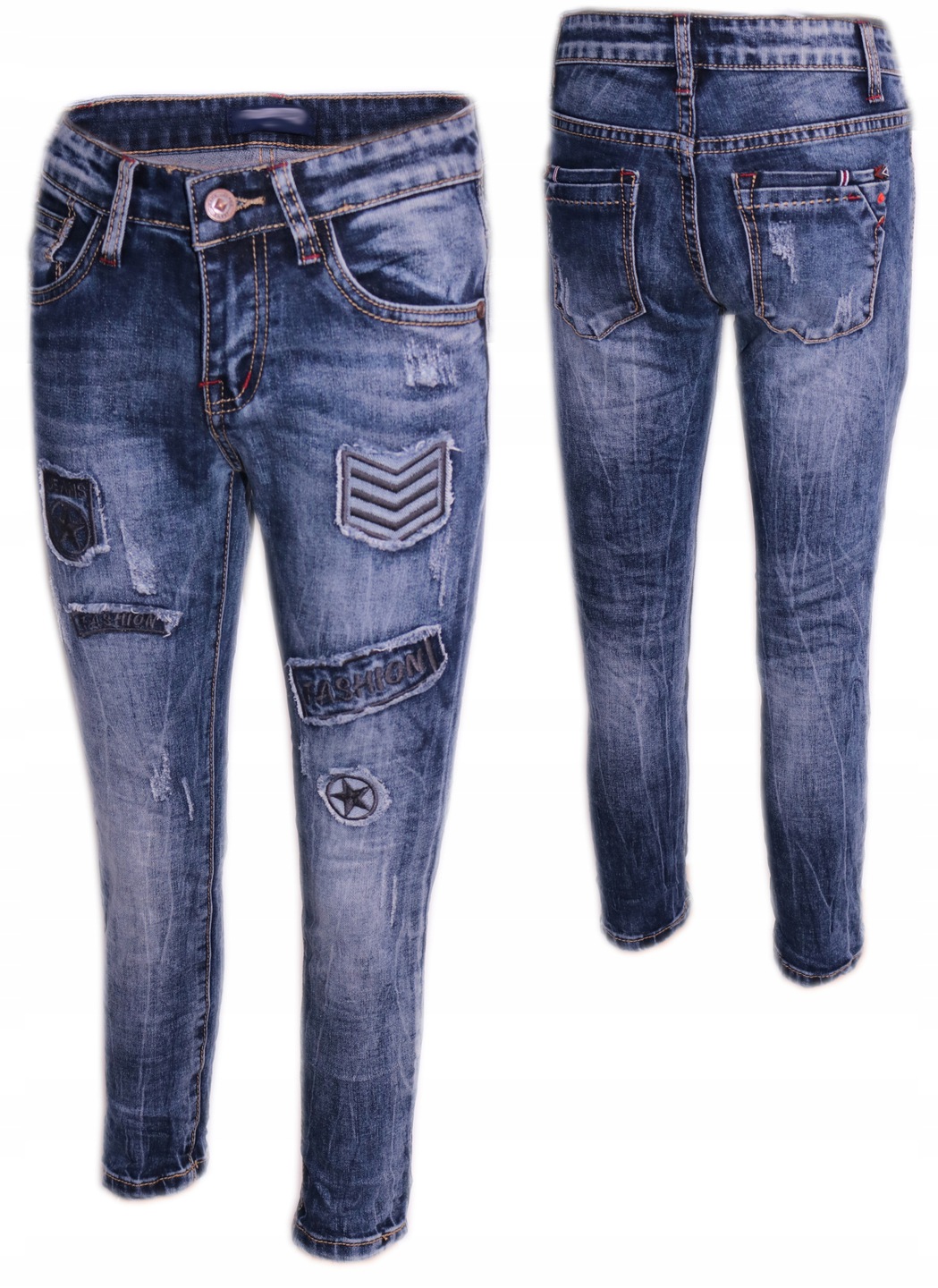 

Spodnie jeansowe chłopięce jeansy 98-104