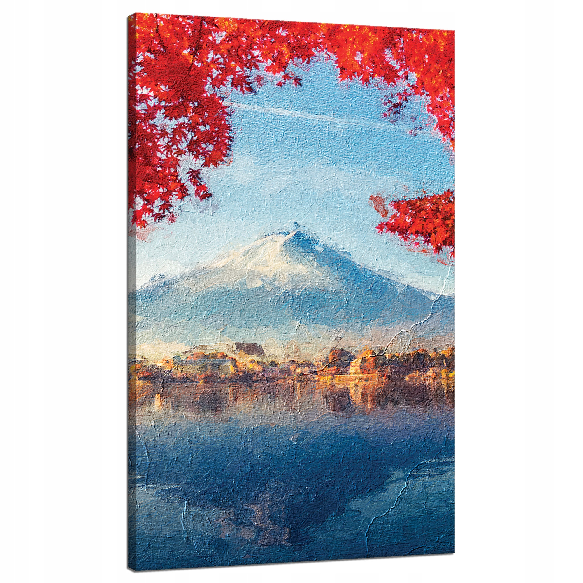 Obraz na plátně Barevné listy Městečko Hora Voda 70x120 cm