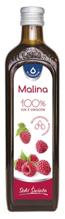

Sok 100% Malinowy 490ML Oleofarm