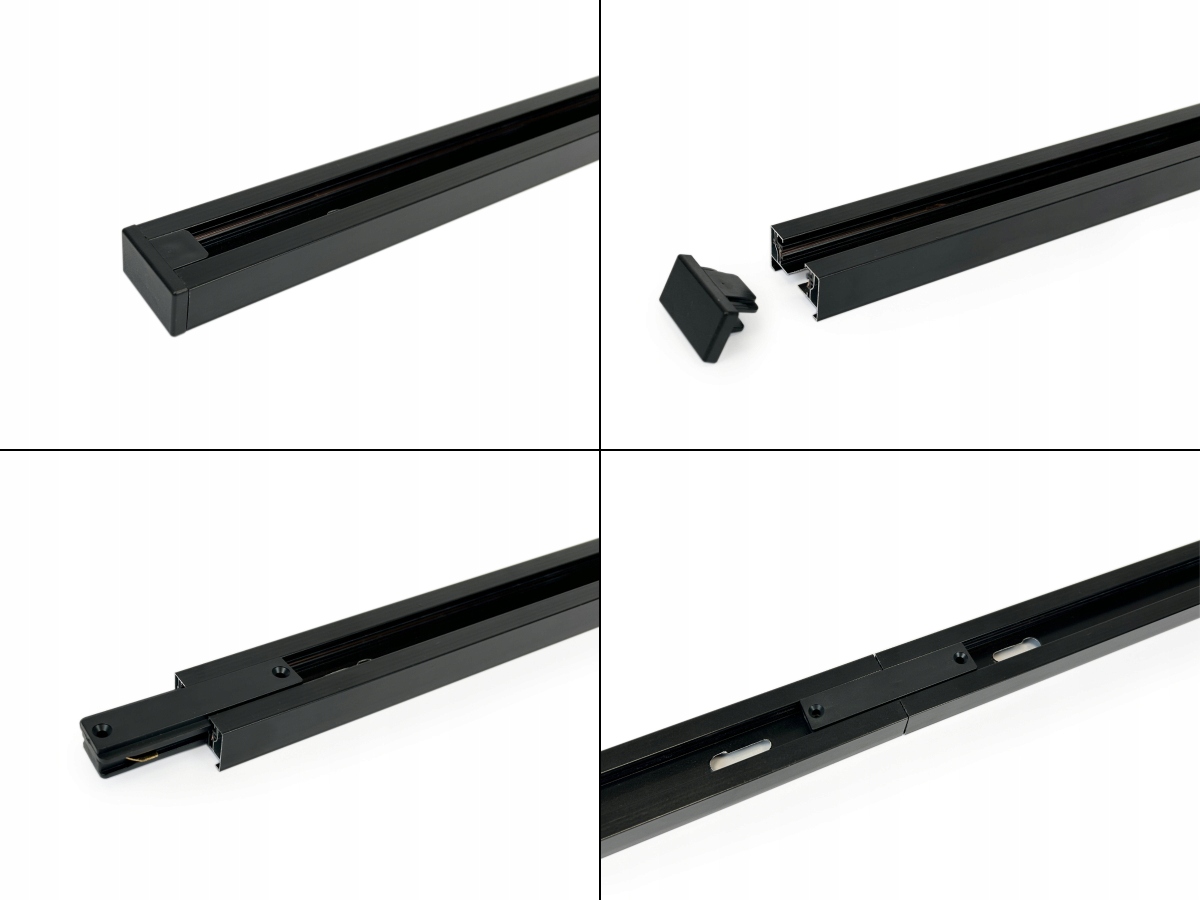 Zestaw Szynoprzewód 5x Lampa Oprawa 20W 3000K Szyna 3m Listwa 1-Fazowa Jasność 1850 lm