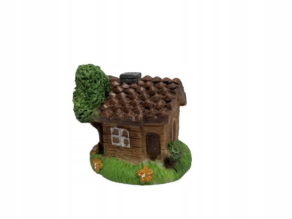 DOMEK BRĄZOWY Z DRZEWEM FIGURKA CHATKA DOMKI DOM Kod producenta 22