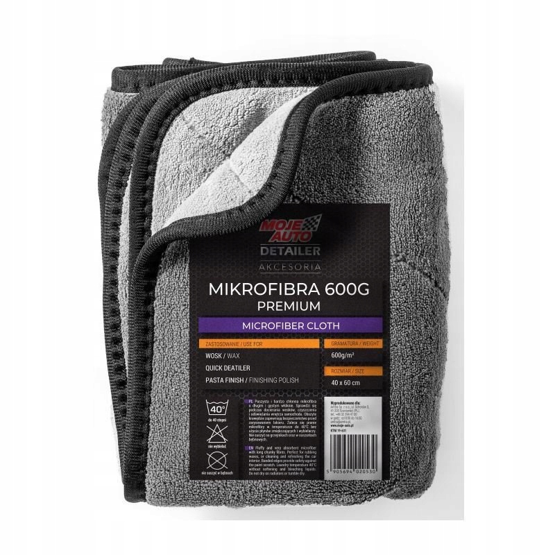 

Moje Auto Detailer Mikrofibra Premium 600G 60X40CM