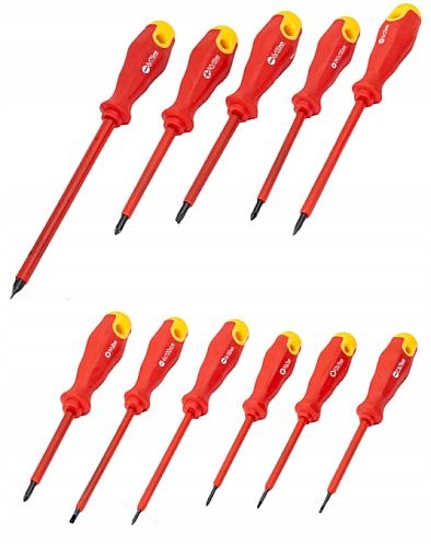 ŚRUBOKRĘTY WKRĘTAKI IZOLOWANE DLA ELEKTRYKA 12 EL Marka inna